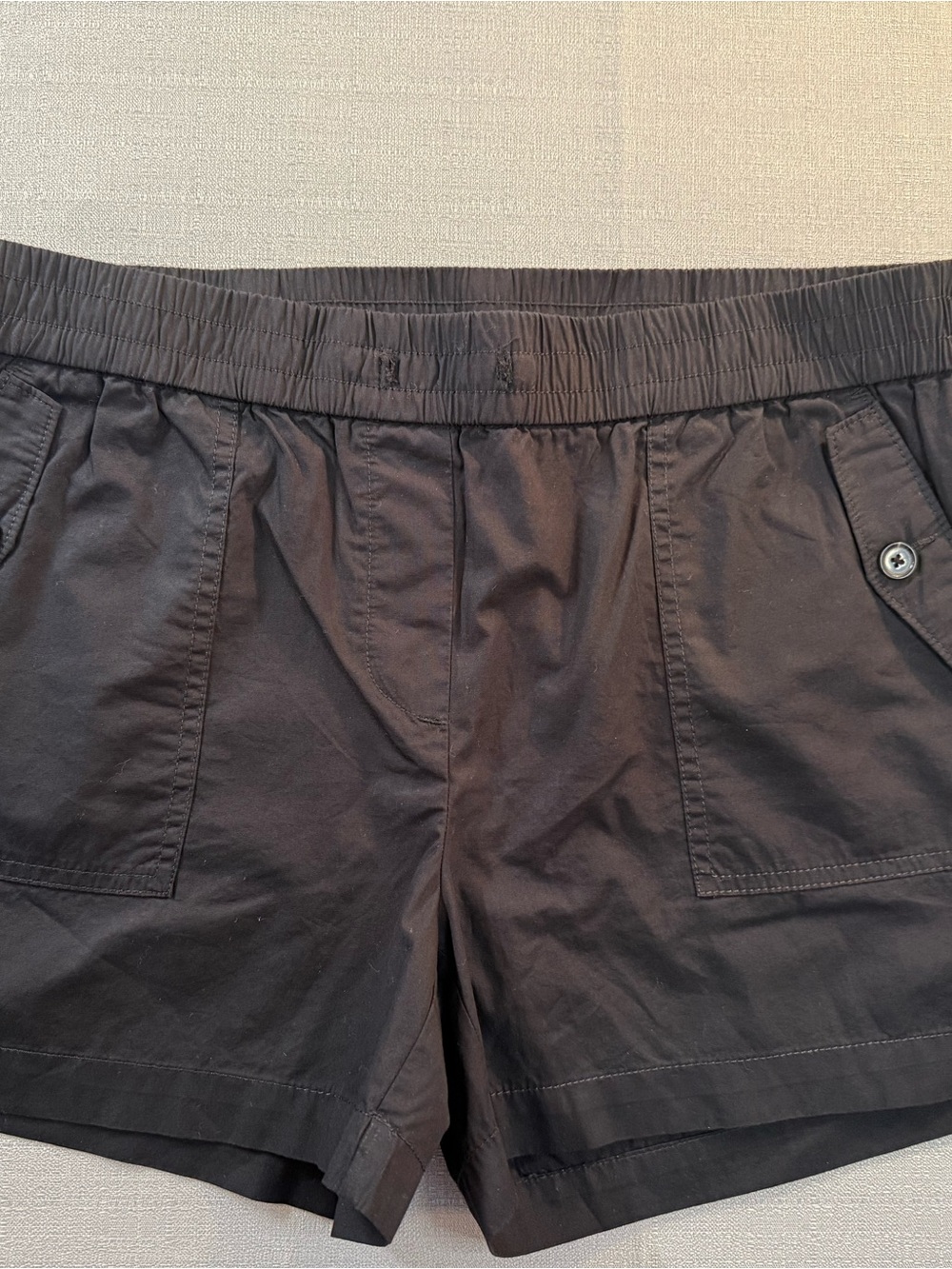 LOFT Black Athletic Drawstring Waist Shorts